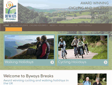 Tablet Screenshot of byways-breaks.co.uk